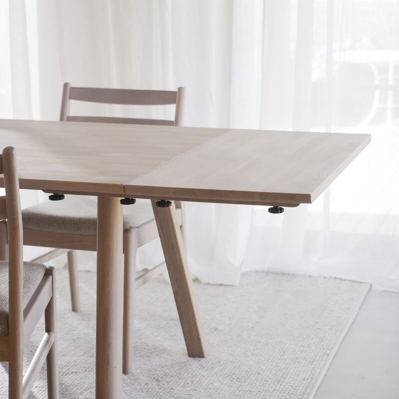 Rowico Home Clapperton ruokapöydän jatkopala 45x95 cm valkopesty tammi